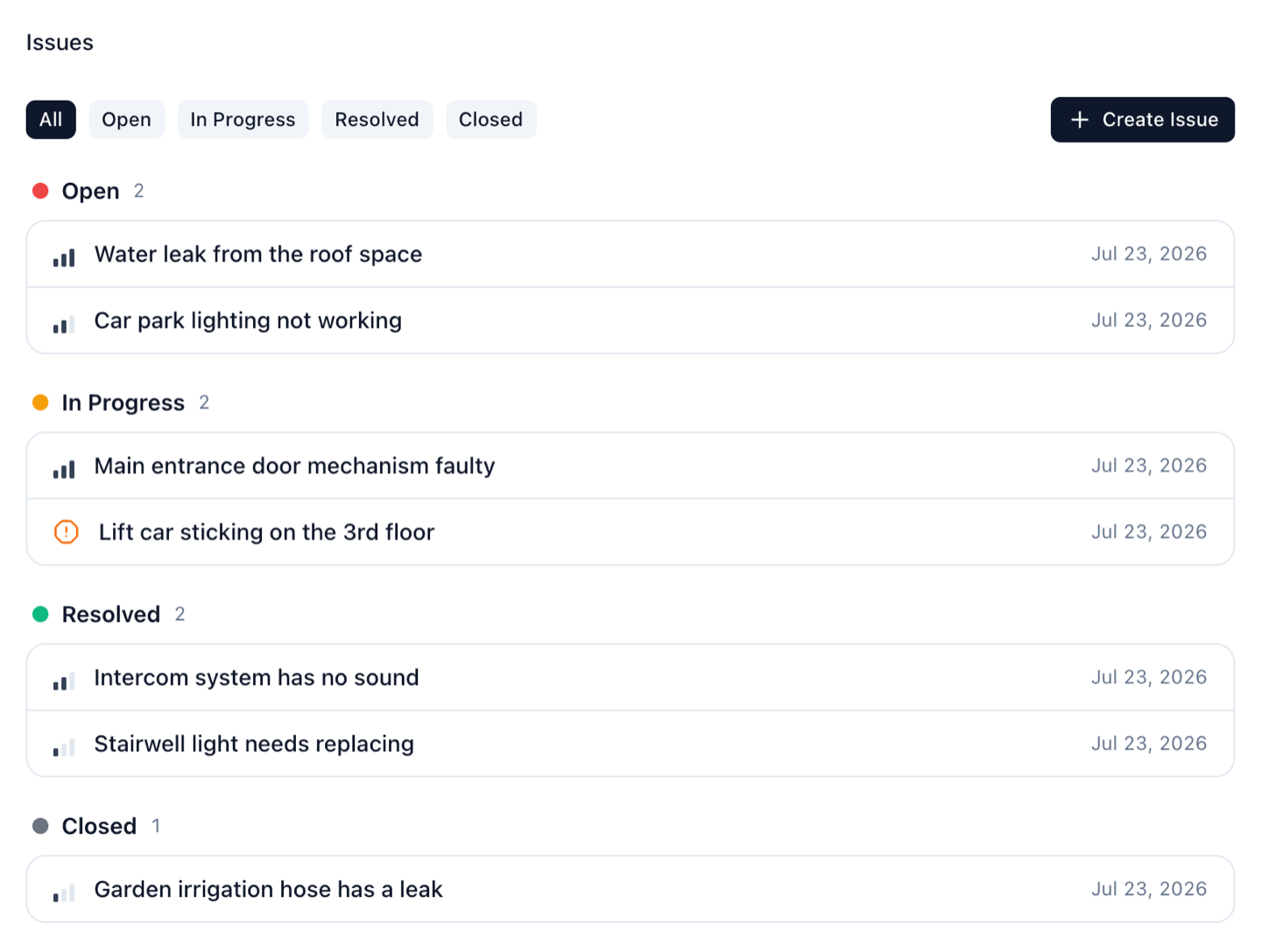Fault and request tracking