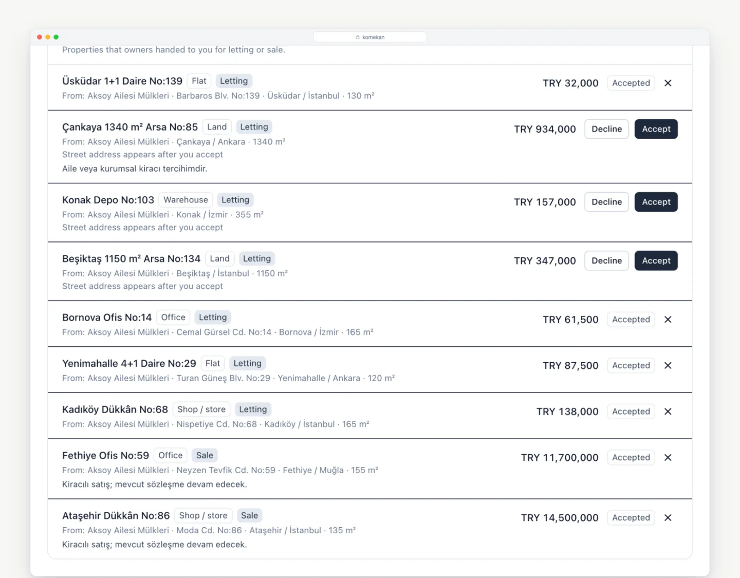 Your own stock and your share code on one screen